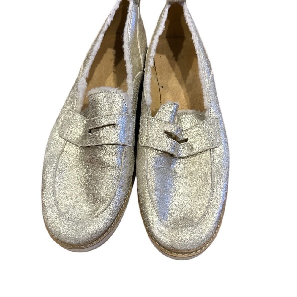 Stylish Silver Women's Loafers